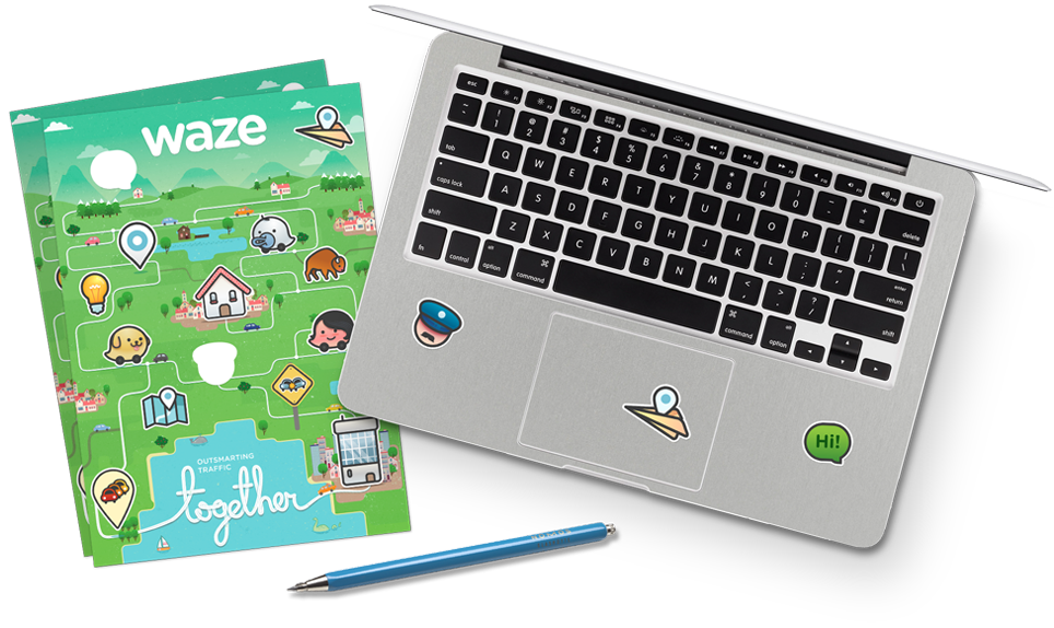 waze stickers